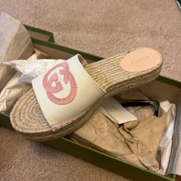 Gucci Women's Pilar GG Double Stack Espadrilles - Picture 3 of 8